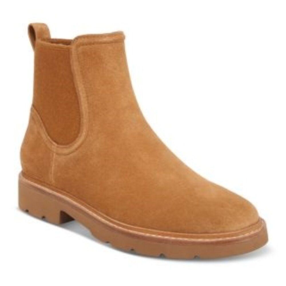 Vince Rue Suede Leather Boots in Tan 6.5 NWT